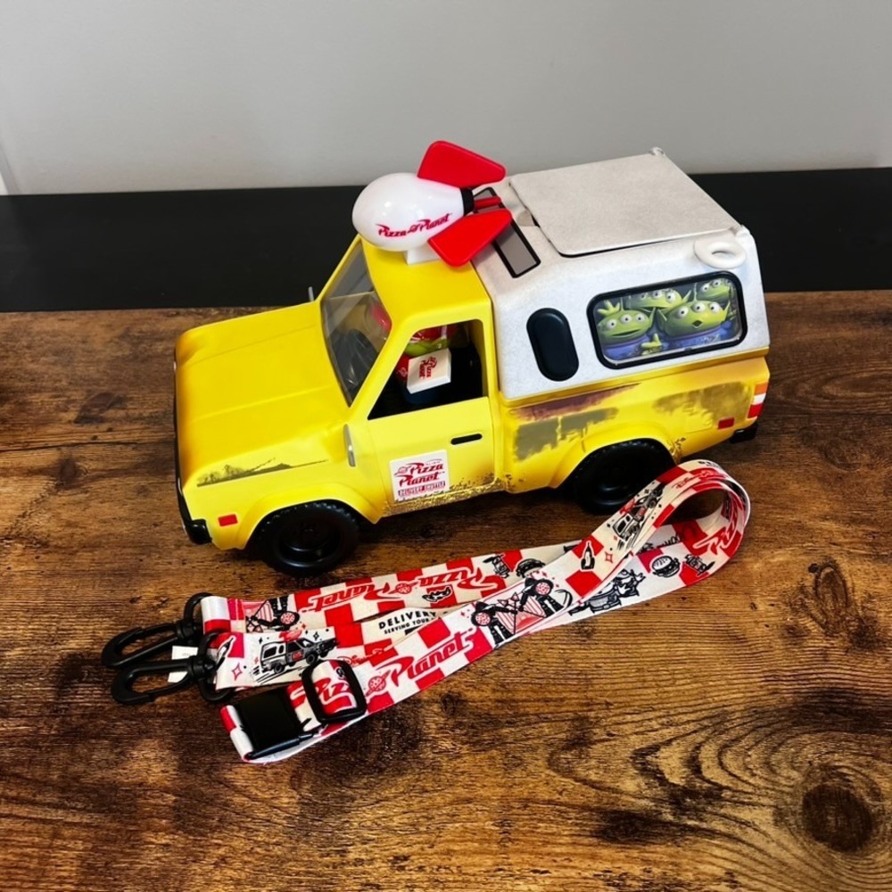 Disney World Pixar Toy Story Pizza Planet Truck Popcorn Bucket NEW Sounds Works